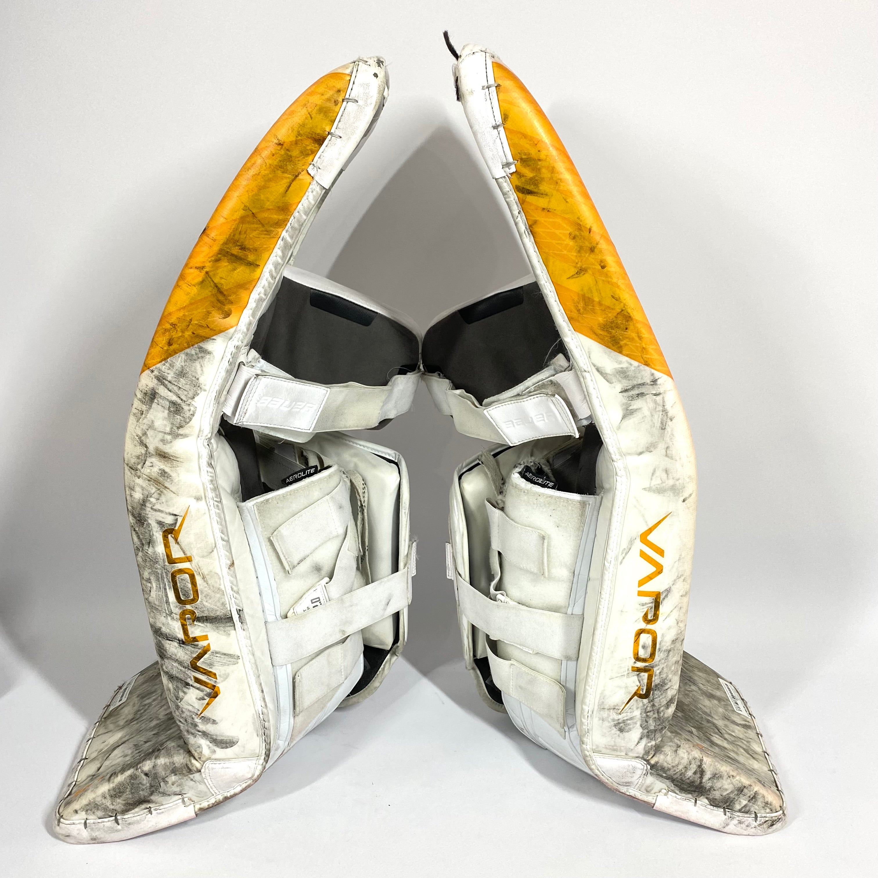 Bauer Vapor HyperLite - Ensemble complet de gardien de but Pro Stock (blanc/jaune/noir)